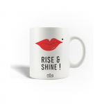 Mug en C&eacute;ramique Citation Rise and Shine Lever et briller