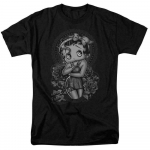 Betty Boop Fashion Roses Cartoon Merchandise must unisex T-s&auml;rk S