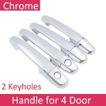 for Toyota Vios XP150 2014 2015 2016~ Chrome Exterior Door Handle Cover Car Accessories Stickers Trim Set Fit Yaris Sedan 1 Keyhole 4 Door
