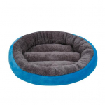 Hubane lemmikloomade koerte voodi talvine soe kennel PP puuvillast t&auml;idisega &uuml;mara kujuga koera magamisvoodi kassidele v&auml;ikestele suurtele koertele S sinine
