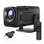 4K Android 11 kodukino kahekordne WiFi 6 BT5.0 Native 1080P nutikas miniprojektor kaugjuhtimispuldiga video miniprojektor EU Plug must