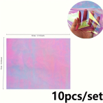 10 tk v&auml;rvilisi tsellofaanirulle V&auml;rviline pakkepaber tsellofaani &uuml;mbris kinkekorvide jaoks 10pcs set