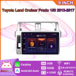 Android Carplay Auto Raadio Multimeedia Videom&auml;ngija Navigatsioon GPS Toyota Land Cruiser Prado 150 2013-2017 2din Peaseade 4+64GB 2+32GB