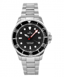 Suhte FreeDiver Sapphire roostevabast terasest must numbrilauaga kvarts RTF031 200M meeste k&auml;ekell must