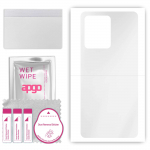 apgo Ultra Clear Protective Skin Sticker for the back compatible with Vivo V23 Pro, Wrap Film, Hydrogel Film, Flexible, Soft TPU with positioning laye