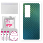 apgo Protective Skin Sticker for the back compatible with Vivo X60t Pro Plus, Wrap Film, Foil, Vinyl - Pattern Carbon Chameleon CAKA1