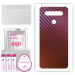 apgo skin sticker film foil vinyl for the BACK compatible with LG K51S, scratch-resistant, easy to install - Carbon Chameleon CAKA5