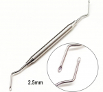 Dental Bone Curettes Spoon pointed end Dental Surgical Implant Powder Spoon Graft Scoop Periodontal Cleaning Bone Fragment 1 piece 2.5mm