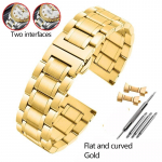 Kvaliteetne roostevabast terasest kellarihm Casio Tissot Seiko Citizeni metallist lameda/kumera otsaga rihmaga k&auml;ev&otilde;ru kella kett 20mm 22mm 22mm