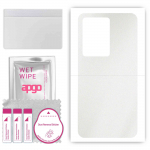 apgo Protective Skin Sticker for the back compatible with Vivo iQOO 11S, Wrap Film, Foil, Vinyl - Pattern Matte Transparent