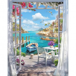 Aken Metsamaastik Maal Vaip Seinale Riputatav Boheemlaslik Stiil Ps&uuml;hhedeelne Mandala magamistuba Kodu Dekoratsioon 230x150cm