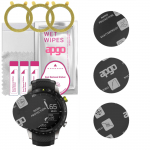 3x apgo MATTE Hybrid protective glass compatible with Garmin Marq, flexible nano glass, great replacement for tempered glass, scratch-resistant, full