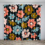 Kirsipuu &otilde;itega disainiga kardin Lilled Puud Maastik P&auml;ikesekaitsekardin Elutuba Magamistuba Kodukaunistus &Otilde;huke kardin 2 t&uuml;kki 100W130H(CM)40x51in&Grommet Top