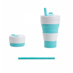 Silikoonist kohvitass Silikoonist kokkupandav veetass taskutass Sisset&otilde;mmatav veepudel Veetass kaasaskantav reisimiseks 450 ml 450ml1PCS