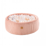 &Uuml;mmargune pallikaev MeowBaby&reg; 90x30 cm 200 palliga, velvetist, roosa 90x30 cm