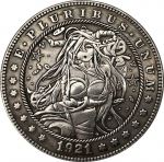 1921 USA AMEERIKA &Uuml;HENDRIIGID Beauty Hobo nikli m&auml;lestusesemed kogutavad suveniirid h&otilde;bem&uuml;ndid