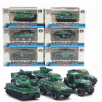 1/64 skaalaga 6 tk sulamist automudel, laste insener P&otilde;llumajandustootja paaks&otilde;iduk m&auml;nguasjaautode kollektsiooni kingitus lapsele 1/64-Size:7-8cm,6Pcs roheline
