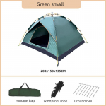 V&auml;listingimustes olev kaasaskantav kokkupandav telk T&auml;isautomaatne Camping Beach Kiirelt avatav Camping H&otilde;bedase liimkattega paksendatud vihmakindel telk 200*150*135cm