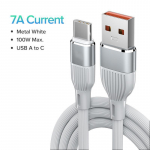 VAORLO 7A USB-C-t&uuml;&uuml;pi laadimiskaabel &uuml;lilaadimine Xiaomi Huawei QC3.0 kiire laadimise andmeedastuse telefoniliini jaoks sinine
