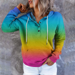 Naiste vabaajamood Vintage Print pikkade varrukatega n&ouml;&ouml;biga Pullover Hoodid Pusad L ts&uuml;aan