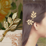 Lihtne vintage juuksen&otilde;el Five Leaves Hair Clip Peakatted Naiste juuste aksessuaarid