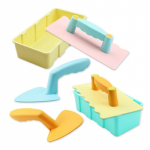 Laste Ranna Liivam&auml;nguasi 3-osaline Komplekt Liivavormid, Ranna Labidas, Ranna Kopsik Kast T&ouml;&ouml;riistakomplektid V&auml;ikelastele Lastele V&auml;ljas Siseruumides Kingitus