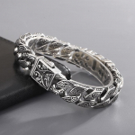 H&otilde;bedane vabaaja aksessuaarid Meeste K&auml;ev&otilde;ru Meeste K&auml;ev&otilde;ru Metallist Metsik K&auml;sikett Vintage K&auml;ev&otilde;ru Rattak&auml;ev&otilde;rud Poistele Punk 22CM