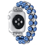 Randmepael P&auml;rlrihm Apple Watchi jaoks Band 8 Ultra P&auml;rlitega 49mm Naistele terasest Ehted Elastne Iwatch Series 7 6 SE 5 4 3 44mm 40mm 42 45mm 42 44 45 49mm black
