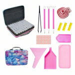 Veekindel teemantmaalikomplekt, 5D teemantkunsti tarvikute komplekt, sobib iseteemantmaalimise entusiastidele ja v&auml;ikestele kaubakastidele