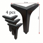 4 tk DIY Asendusdiivanijalad Metalljalad M&ouml;&ouml;blile Modernsed Kolmnurksed Jalad Kapi Diivani Tooli jaoks Raskekaalulised Kapi Diivani Jalad