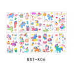 Charm Waterproof INS Cartoon Face Children's Cute Little Fresh Arm 10Pcs set Set Tattoo Sticker Sticker Toy Watch 5