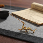 1 tk metallist kullast draakoni viirukipulga p&otilde;leti draakoni viirukihoidja mini sandlipuu viirukiga aroomiteraapia kodukontori sisustus