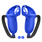 Uus VR-tarvikute kaitsekate 3-le VR-puutekontrollerile, silikoonist kate, naha k&auml;epidemega punane