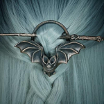 Gooti stiilis vintage juuksemansetin&otilde;el Nahkhiire juuksepulk Metallist juuksen&otilde;ela hobusesabahoidja Chignon Pin juuste kujundamise aksessuaarid naistele