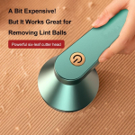 Hairball Trimmer USB taaslaetav riiete ebeme eemaldaja roostekindel 6 teraga raseerimismasin roheline