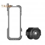 Action Camera Video Cage kaitseraam P&otilde;rutuskindel l&ouml;&ouml;gikindel Kergesti paigaldatav metallist kaitseraam Kaamera puuri tarvikud Insta360 X4 jaoks must