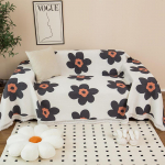 Puuvillane linane diivanikatte tr&uuml;kkimine T&auml;iskaane 4-hooajaline universaalne diivanikate Kassi kriimustusvastane Diivanir&auml;tik Libisemisvastane diivanir&auml;tik 180x130cm 1pcs