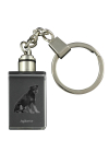 Jagdterrier - Crystal key ring with dog photo, illuminated key ring, unique gift by Art-Dog brand