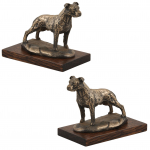 American Staffordshire Terrier, Amstaff II - dog figurine, dog silhouette figurine, trophy for Art-Dog dog show exhibition
