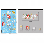 J&otilde;uluakna kleebised Multifilm J&otilde;uluvana Lumememm J&otilde;ulupuu Klaasseinakleebis H&auml;id j&otilde;ule kodukaunistus Snow House