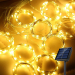 P&auml;ikesekardina valgusti v&auml;litingimustes veekindel p&auml;ikesehaldjas vaniku string tuled Aiahoovi paviljon Pulmapeo P&uuml;hade Dekoratsioonivalgustid 3x1M(100LEDS) soe valge v&auml;rv