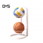 Korvpallipalli hoiuriiul Vertikaalne pallialus Palli hoiukorv Korraldaja Ruumi kokkuhoidev v&auml;ljapanekualus v&otilde;rkpalli, jalgpalli, jalgpalli jaoks Dual Layer valge