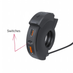 Kuuma mootorratta USB TYPE-C laadija PD QC3.0 kiirlaadimine veekindel juhtraua kinnitus Laadimisklambri pistikupesa 12/24V telefonilaadija motoratta jaoks