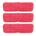 Asendus-mikrokiust mopipadi pihustatavate mopide ja paljastavate mopide jaoks Pestav mopipea majapidamistolmude puhastamiseks p&otilde;randakomplekti kolmest komplektist punane