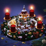 Sankt Nicolausi imeline j&otilde;uluunen&auml;gu j&otilde;ulukodukaunistuse kleebis P&uuml;hadepeo uusaastatarbed kaunistused