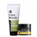 Ustraa N&auml;opesuvahend - rasusele nahale - 200g | Basiiliku ja Key Lime'iga &ndash; aknele kalduvale nahale | Akne ja tedret&auml;hne kontrolliv kreem meestele - 50 g