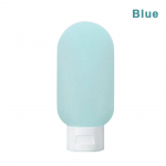 1/3-osaline reisija korduvt&auml;idetav pudelikomplekt vedeliku mahutiga kaasaskantav pigistatav pudel 1PCS sinine