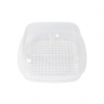 Vastupidav multifunktsionaalne l&auml;bipaistev kaas valge &Otilde;li pole vaja kuklid Auruti K&ouml;&ouml;git&ouml;&ouml;riist Mikrolaineahju auruti