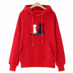 T&auml;navar&otilde;ivad Pusad Mood Naiste Pusa s&uuml;gistalvine pikkade varrukatega Harajuku kapuutsiga kampsun Korea multifilm kass sudadera mujer S
