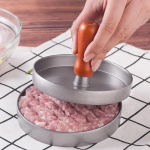 &Uuml;mmarguse kujuga hamburgeripressi alumiiniumsulam + ABS-hamburgeri lihagrill Burgeripress Patty Maker vormi k&ouml;&ouml;gividin